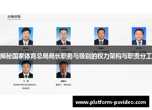 揭秘国家体育总局局长职务与级别的权力架构与职责分工 揭秘国家体育总局局长职务与级别的权力架构与职责分工
